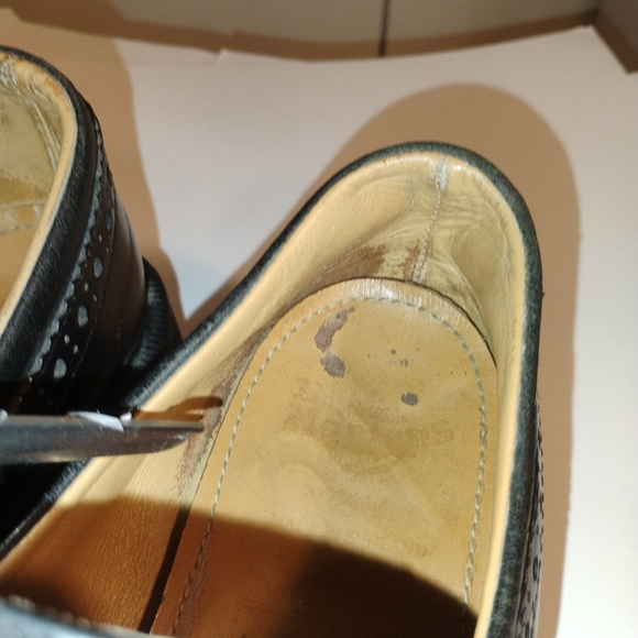 Vtg Dr Martens Shoes Womens Black UK7 US9 Chunky Leather Y2K England - Picture 14 of 15